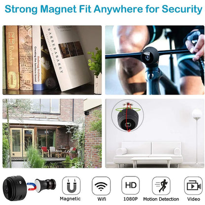 1080P HD Wifi Mini Security Camera, Small Home Security Camera for Indoor Outdoor