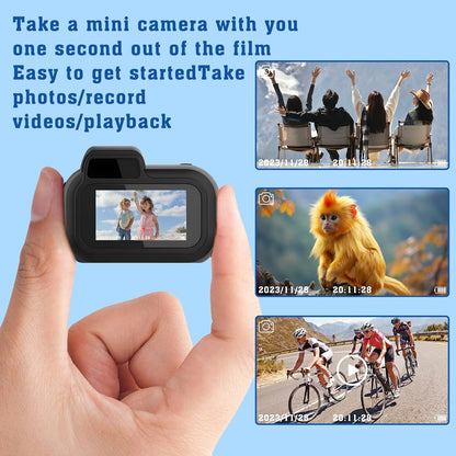 Mini Keychain Camera, Portable Chain Camera, 1080P Mini Pixel Camera 100 Mins...