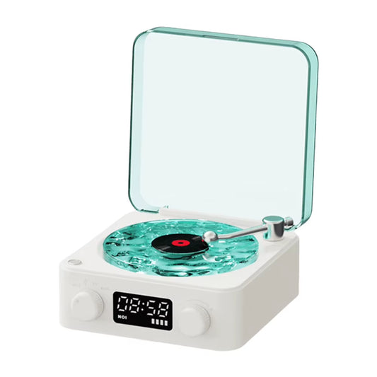 Retro White Noise Speaker Bluetooth-Compatible Retro Record Player Support TF Card Vintage Sleep Aid Speaker for Home Office